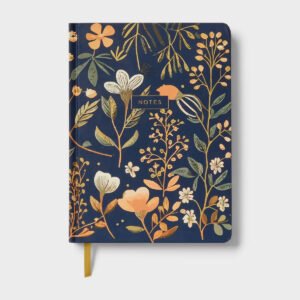 Floral Hardcover Journal – Yellow Ribbon Bookmark